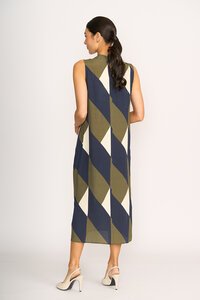 Foil Side Split Dress