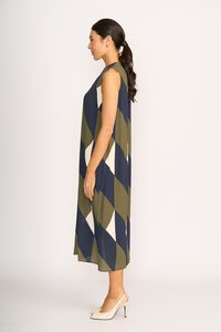 Foil Side Split Dress
