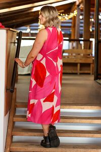 Foil Side Split Dress