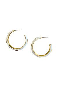 Zoda Enamel Hoop Earring