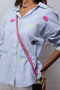 Zoda Beaded Pink Lanyard