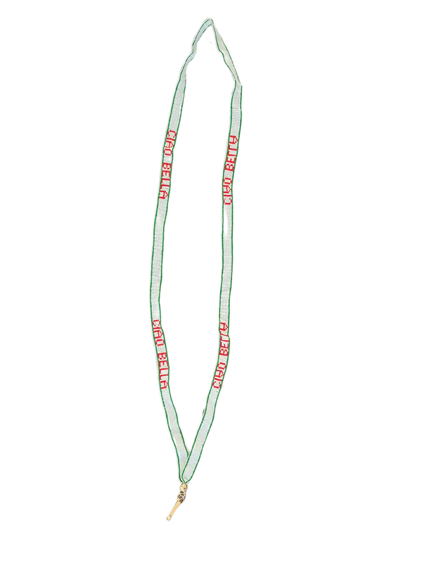 Zoda Beaded White Lanyard