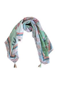 Zoda Pure Cotton Green Scarf