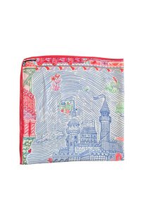 Zoda Satin Red Scarf