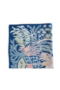 Zoda Satin Blue Scarf