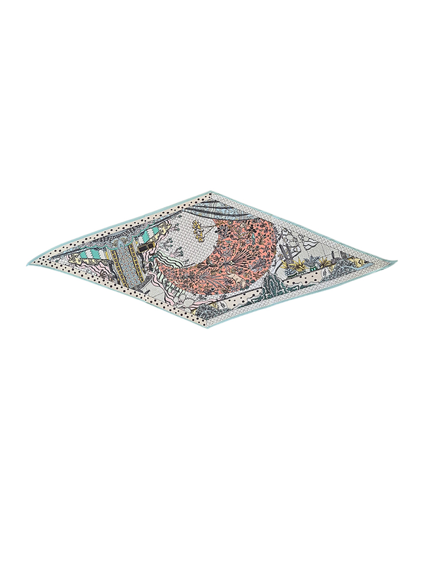 Zoda Satin White Scarf