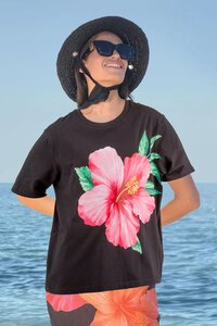 Curate Hibiscus Of Time Tee