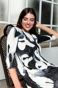 Alquema 3-4 Sleeve Smash Pocket Dress