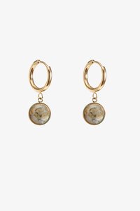 Antler Golden Moss Earring