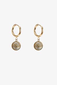 Antler Golden Moss Earring