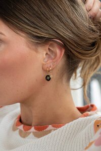 Antler Black X Earring