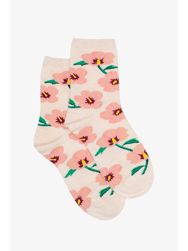 Antler Hibiscus Sock
