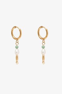 Antler Pearl Fish Earring