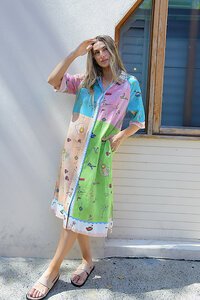 Worthier Tahiti Breeze Linen Blend Dress