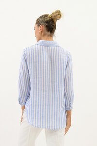 Worthier Linen Stripe Collar Shirt