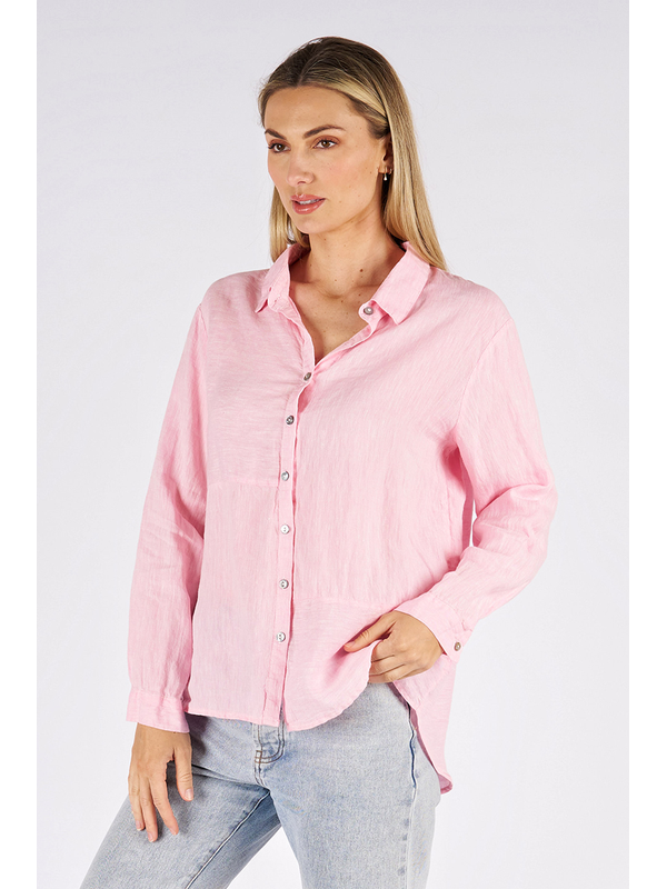 Worthier Pink Long Sleeve Shirt