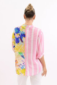 Worthier Lila Mix Linen Shirt