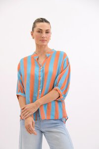 Worthier Dorothy Wide Stripe Linen Shirt