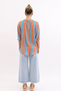 Worthier Dorothy Wide Stripe Linen Shirt