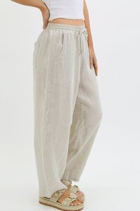 Worthier Linen Barrel Pants