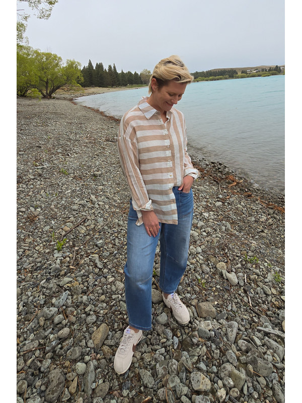 Worthier Nell Linen Stripe Shirt
