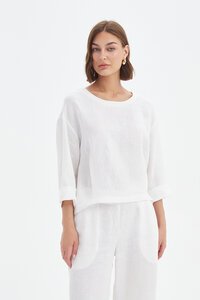 Tirelli Pleat Hem Top - Pre Order