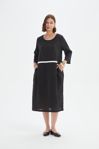 Tirelli Contrast Trim Ovoid Dress - Pre Order