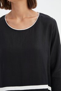 Tirelli Contrast Trim Ovoid Dress - Pre Order