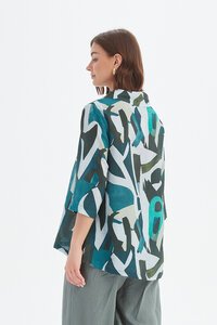 Tirelli High Neck Print Top - Pre Order