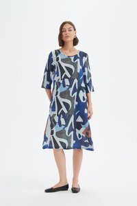 Tirelli Curve Seam Print Dress - Pre Order