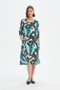 Tirelli Curve Seam Print Dress - Pre Order