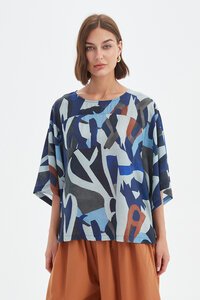 Tirelli Wide Sleeve Print Top - Pre Order
