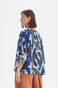 Tirelli Wide Sleeve Print Top - Pre Order