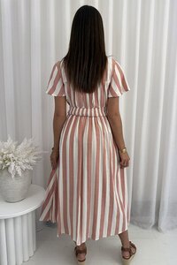 Grace & Co Striped Midi Dress