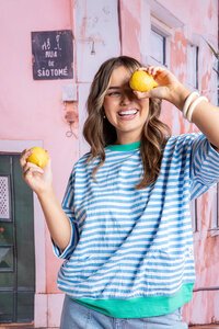 Elm Mazie Stripe Ringer Sweat