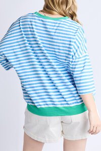 Elm Mazie Stripe Ringer Sweat