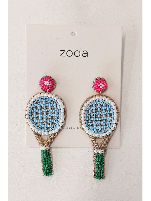Zoda Tennis Racquet Earring