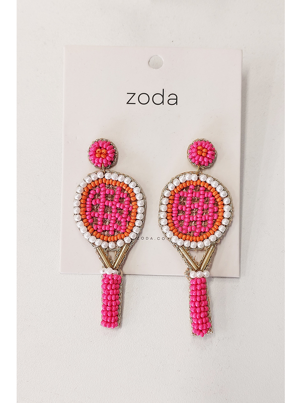 Zoda Tennis Racquet Earring