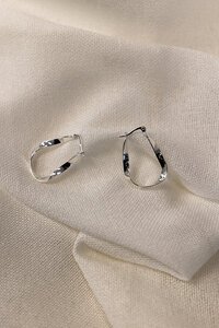 She Jewellery Twist Teardrop Hoops