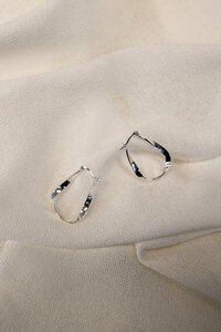 She Jewellery Twist Teardrop Hoops