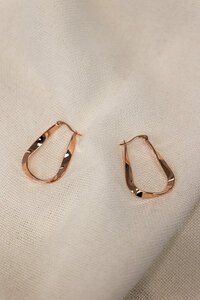 She Jewellery Twist Teardrop Hoops