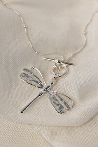 She Jewellery Dragonfly Drop Necklace