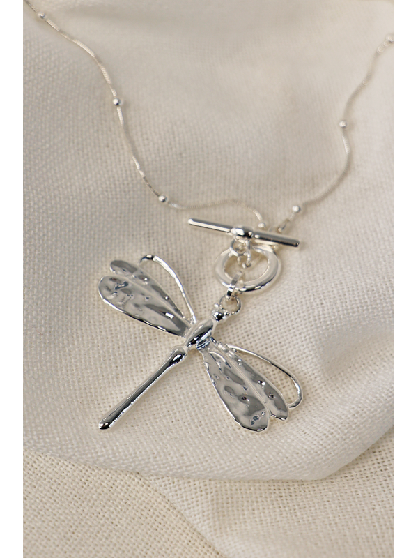She Jewellery Dragonfly Drop Necklace
