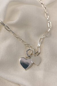 She Jewellery Linked Hearts Necklace