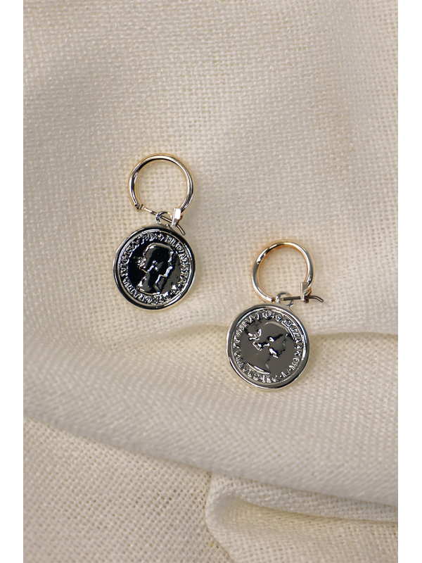 She Jewellery Royal Coin Earrings