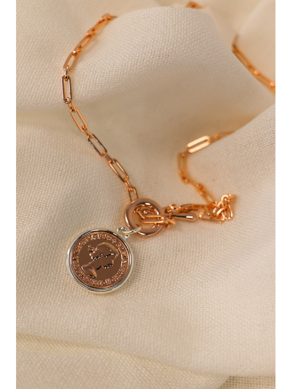She Jewellery Royal Coin Pendant Necklace