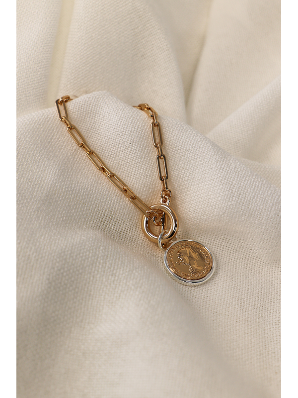 She Jewellery Royal Coin Link Bracelet