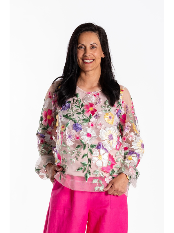 Jellicoe Lattice Textured Garden Top