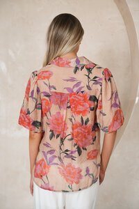 Fria The Label Floral Balloon Sleeve Blouse