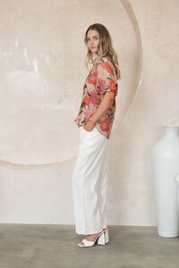 Fria The Label Floral Balloon Sleeve Blouse